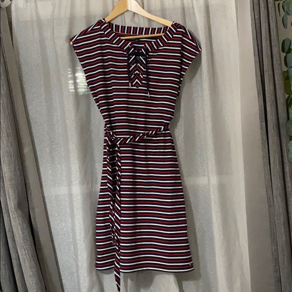 Red and White Striped Tommy Hilfiger Dress